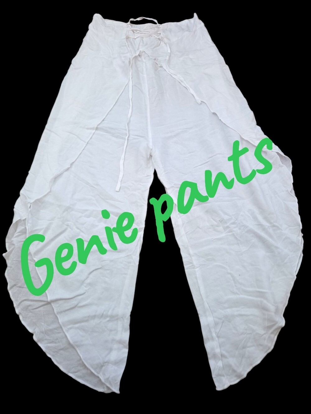 *1615 gaucho genie style pants never used women one size fits S/M